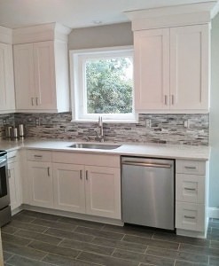 White kitchen cabinets